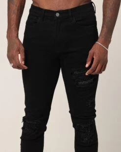 Saint Morta Bling Summum Jeans Black -Culture Kings 03012599 YB001 mens 000080