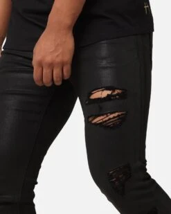 Saint Morta Wax Destroy Dynasty Jeans Black 13 Saint Morta Wax Destroy Dynasty Jeans Black -Culture Kings 03012601 YB001 mens 00040