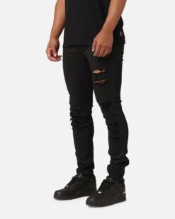 Saint Morta Wax Destroy Dynasty Jeans Black 14 Saint Morta Wax Destroy Dynasty Jeans Black -Culture Kings 03012601 YB001 mens 00050