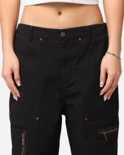 Carre Zip Cargo Pant Black 18 Carre Zip Cargo Pant Black -Culture Kings 03012689 YB001 womens 00080