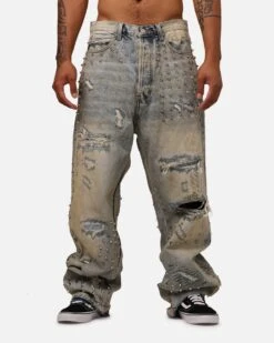 MNML Ultra Baggy Emo Denim Jeans Blue -Culture Kings 03012719 YX001 mens 0060