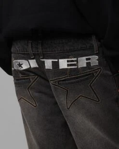 Loiter Star Layered Jeans Vintage Black -Culture Kings 03012840 YV009 womens 00030