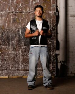 Loiter X WWE Stone Cold Washed Jeans Vintage Blue Wash -Culture Kings 03012847 YX560 mens 000020 3f56f76a 8c9a 4193 870e 1e15241441e4