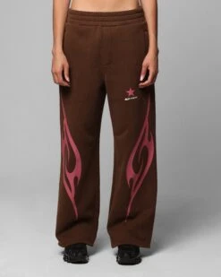 Loiter Cyber Sweat Pants Brown