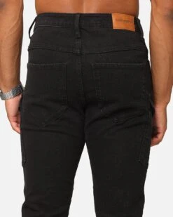 Saint Morta Skinny Cargo Jeans Vintage Black -Culture Kings 03012897 YV013 mens 00080