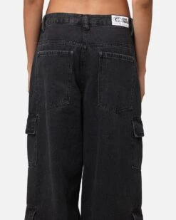 Carre Baggy Cargo Jeans Black Denim -Culture Kings 03012921 YB079 womens 00080