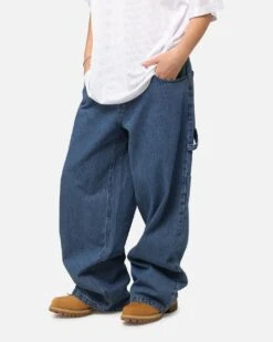 Carre Baggy Carpenter Jeans Mid Blue Denim -Culture Kings 03012922 YM327 womens 00060