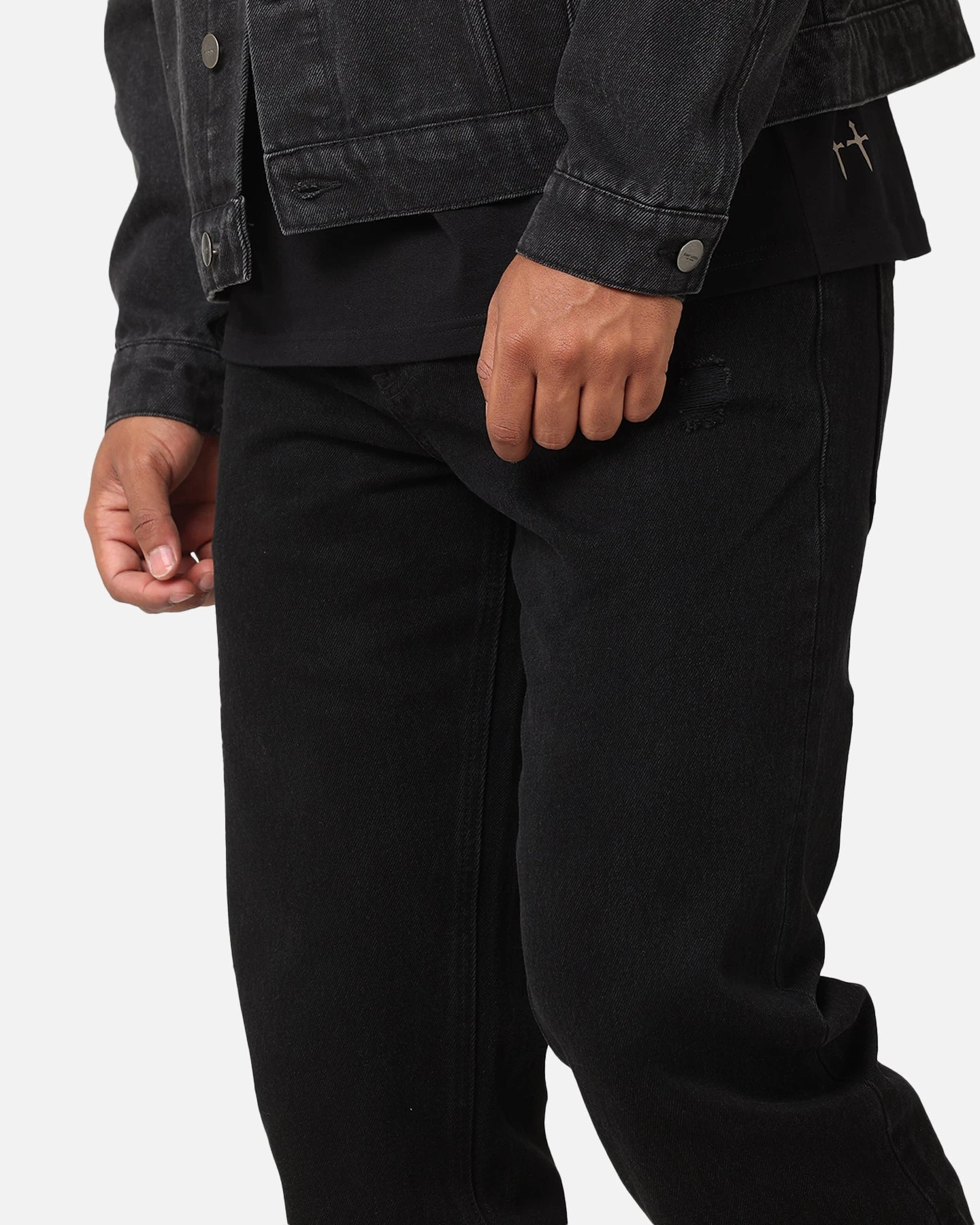 Saint Morta Psykhe Distressed Jeans Washed Black 5 Saint Morta Psykhe Distressed Jeans Washed Black - Image 3