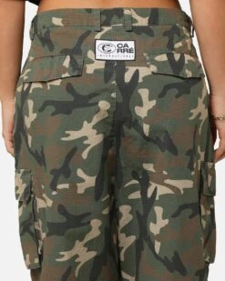 Carre Tactical Baggy Cargo Pants Woodland Camo -Culture Kings 03012946 YC040 womens 00080