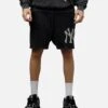 Pro Standard New York Yankees Raffia Shorts Black Acidwash 1 Pro Standard New York Yankees Raffia Shorts Black Acidwash -Culture Kings 03012989 YB017 mens 0010