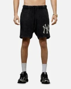 Pro Standard New York Yankees Raffia Shorts Black Acidwash -Culture Kings 03012989 YB017 mens 0060