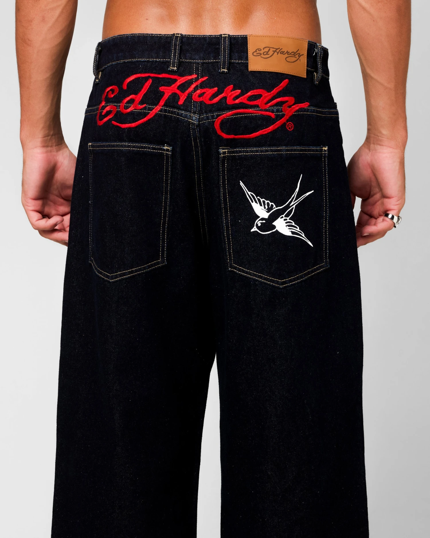 Ed Hardy Wide Leg Jeans Indigo Denim 10 Ed Hardy Wide Leg Jeans Indigo Denim - Image 8