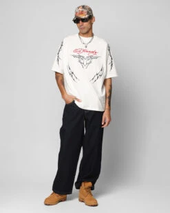 Ed Hardy Wide Leg Skull Jeans Dark Indigo -Culture Kings 03012993 YD033 mens 00020 679e69f6 acf8 4b21 a472 57e62007656a