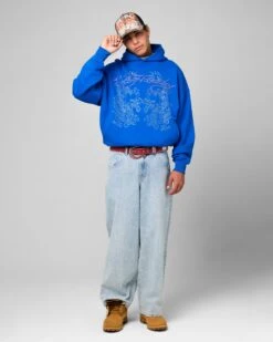 Ed Hardy Wide Leg Skull Jeans Light Blue -Culture Kings 03012993 YL200 mens 0380