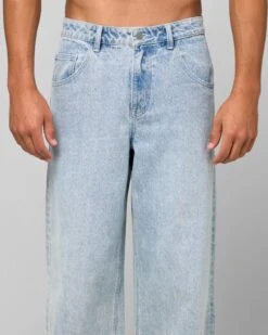 Ed Hardy Wide Leg Skull Jeans Light Blue -Culture Kings 03012993 YL200 mens 0430