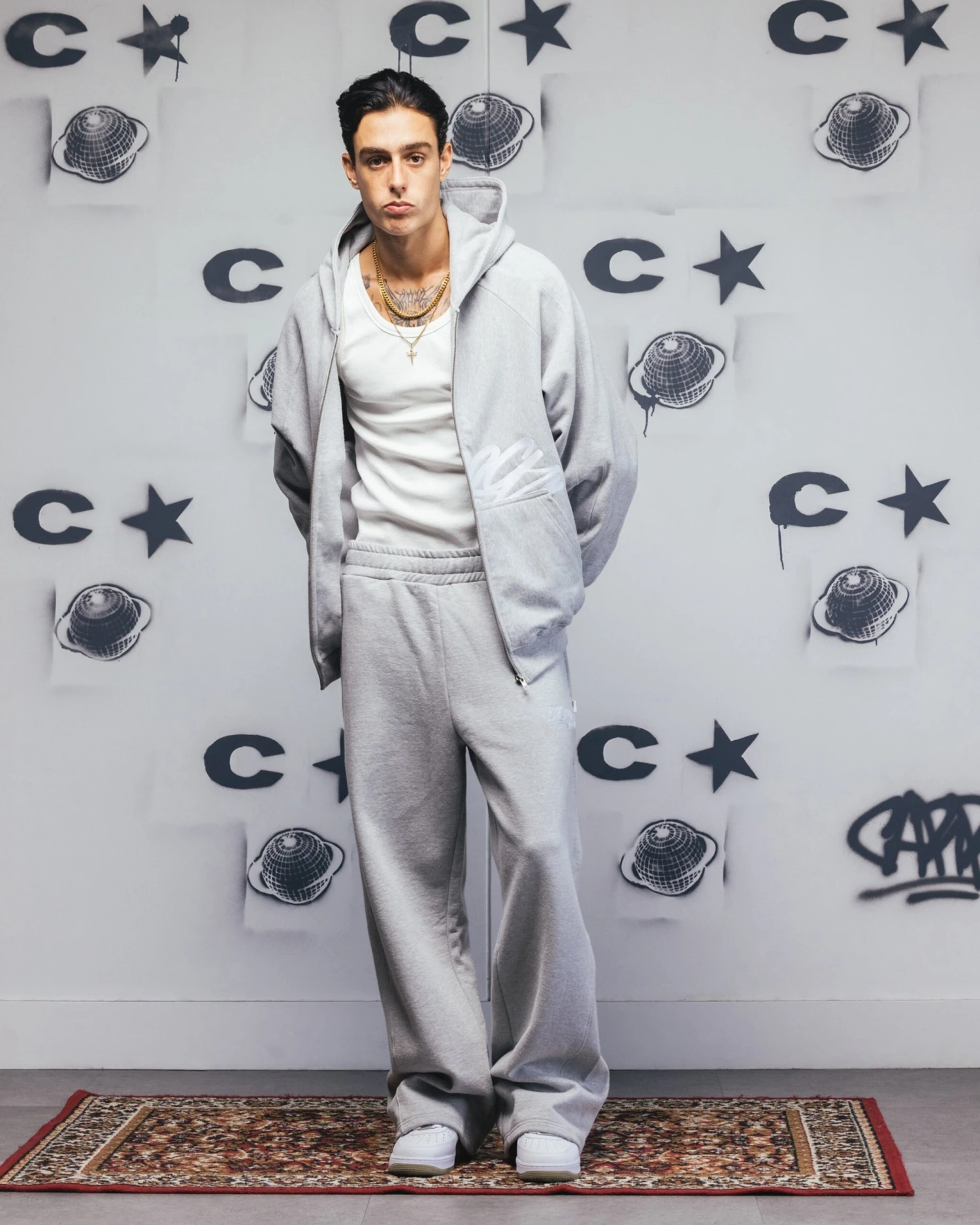 Carre Grit Trackpants Grey Marle 4 Carre Grit Trackpants Grey Marle - Image 2