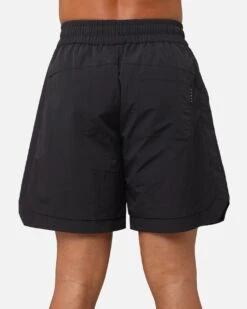 Saint Morta Gothic Monogram Nylon Shorts Black -Culture Kings 03013098 YB001 mens 00080