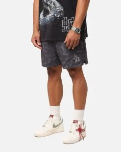 Saint Morta Year Of The Snake Nylon Shorts Black/Grey