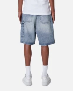 MNML Double Western Jewel Denim Shorts Blue -Culture Kings 03013109 YX001 mens 00040