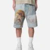 MNML Sheep Hounded Denim Shorts Multi 1 MNML Sheep Hounded Denim Shorts Multi -Culture Kings 03013112 YM041 mens 00010