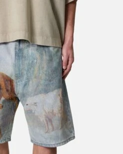 MNML Sheep Hounded Denim Shorts Multi -Culture Kings 03013112 YM041 mens 00060