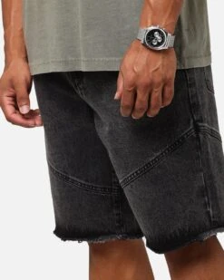 Saint Morta Armoury Baggy Denim Shorts Black Shadow 12 Saint Morta Armoury Baggy Denim Shorts Black Shadow -Culture Kings 03013164 YB427 mens 00030