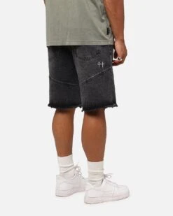 Saint Morta Armoury Baggy Denim Shorts Black Shadow 14 Saint Morta Armoury Baggy Denim Shorts Black Shadow -Culture Kings 03013164 YB427 mens 00050