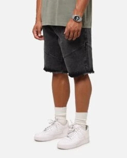 Saint Morta Armoury Baggy Denim Shorts Black Shadow 15 Saint Morta Armoury Baggy Denim Shorts Black Shadow -Culture Kings 03013164 YB427 mens 00060