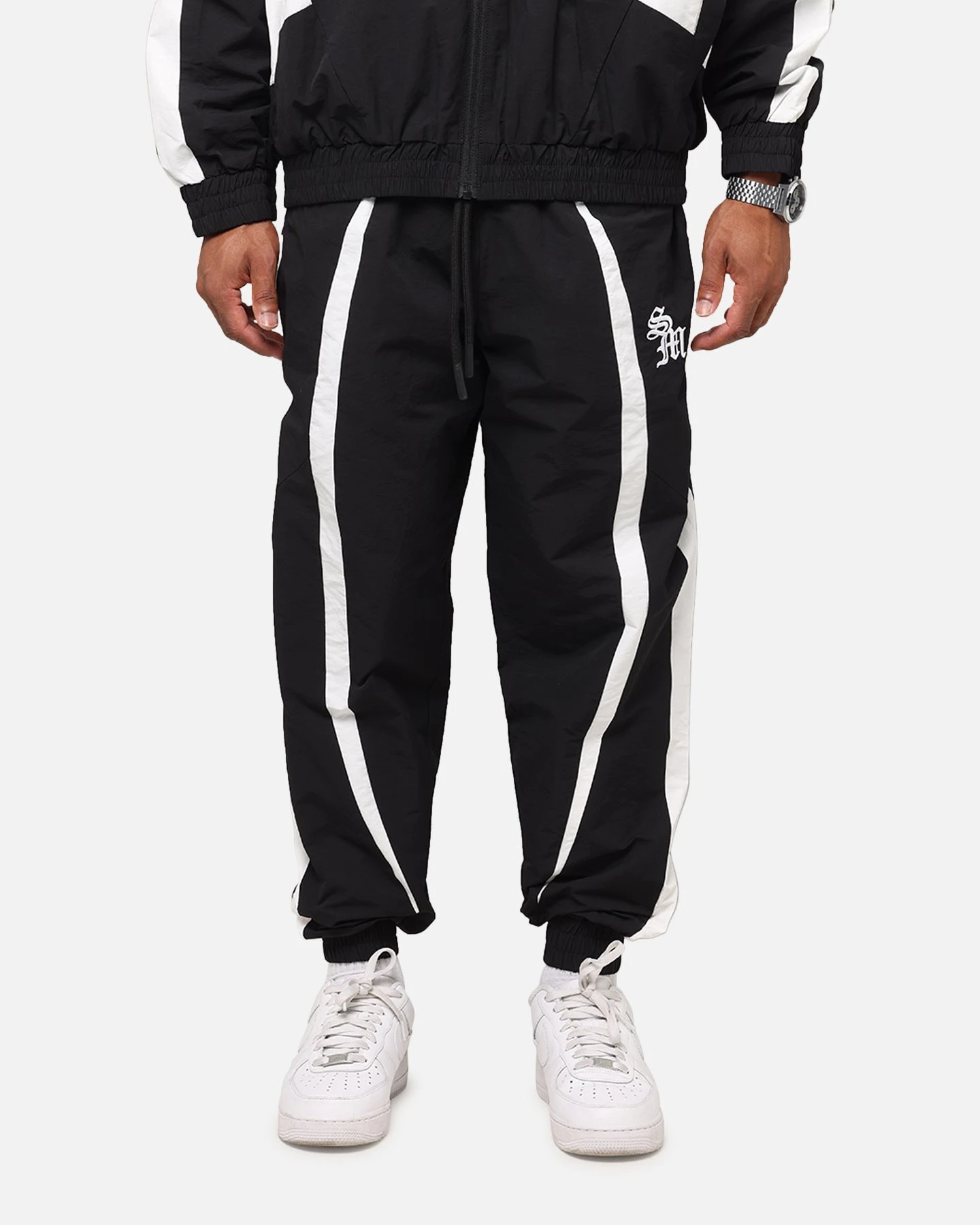 Saint Morta Oblivioin Nylon Track Joggers Black/White 3 Saint Morta Oblivioin Nylon Track Joggers Black/White