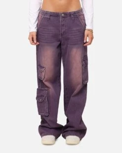 XXIII Women's Corporal Cargo Jeans Purple