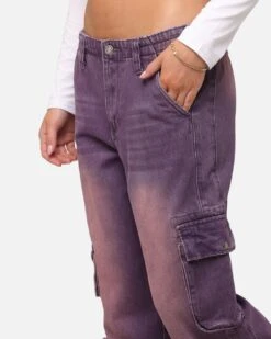 XXIII Women's Corporal Cargo Jeans Purple -Culture Kings 03013200 YP200 womens 00040