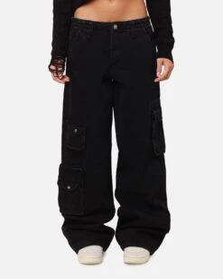 XXIII Women's Corporal Cargo Jeans Washed Black