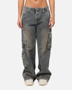 XXIII Women's Corporal Cargo Jeans Vintage Blue
