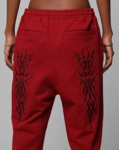 Loiter Blood Born Track Pants Burgandy -Culture Kings 03013220 YD725 womens 00080