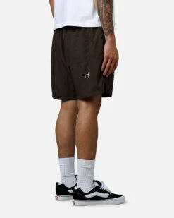 Saint Morta Hardcore Nylon Shorts Dark Brown -Culture Kings 03013242 YX564 mens 0030
