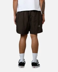 Saint Morta Hardcore Nylon Shorts Dark Brown -Culture Kings 03013242 YX564 mens 0040