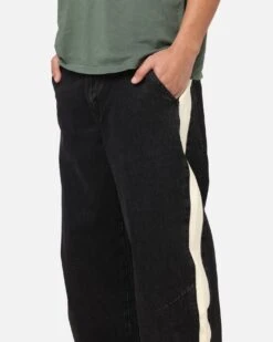 Saint Morta Amplus Sidewinder Jeans Black/Off White -Culture Kings 03013256 YB479 mens 0030