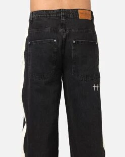 Saint Morta Amplus Sidewinder Jeans Black/Off White -Culture Kings 03013256 YB479 mens 0080