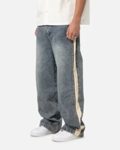 Saint Morta Amplus Sidewinder Jeans Dirty Denim/Off White