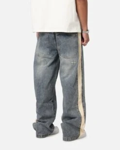 Saint Morta Amplus Sidewinder Jeans Dirty Denim/Off White -Culture Kings 03013256 YE285 mens 0050