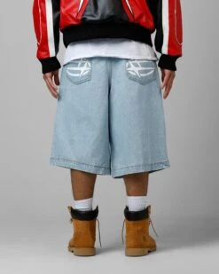 Loiter 3 Quarter Shorts Light Wash -Culture Kings 03013300 YL432 mens 0050