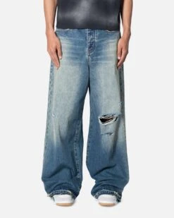 MNML Baggy Rave Denim Jeans Blue