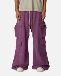 MNML Rave Double Cargo Sweatpants Washed Mauve