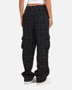 XXIII Boucle Tweed Cargo Pants Black -Culture Kings 03013366 YB001 womens 0060