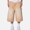 MNML Ultra Baggy Carpenter Shorts Washed Tan 1 MNML Ultra Baggy Carpenter Shorts Washed Tan -Culture Kings 03013417 YW419 mens 0010