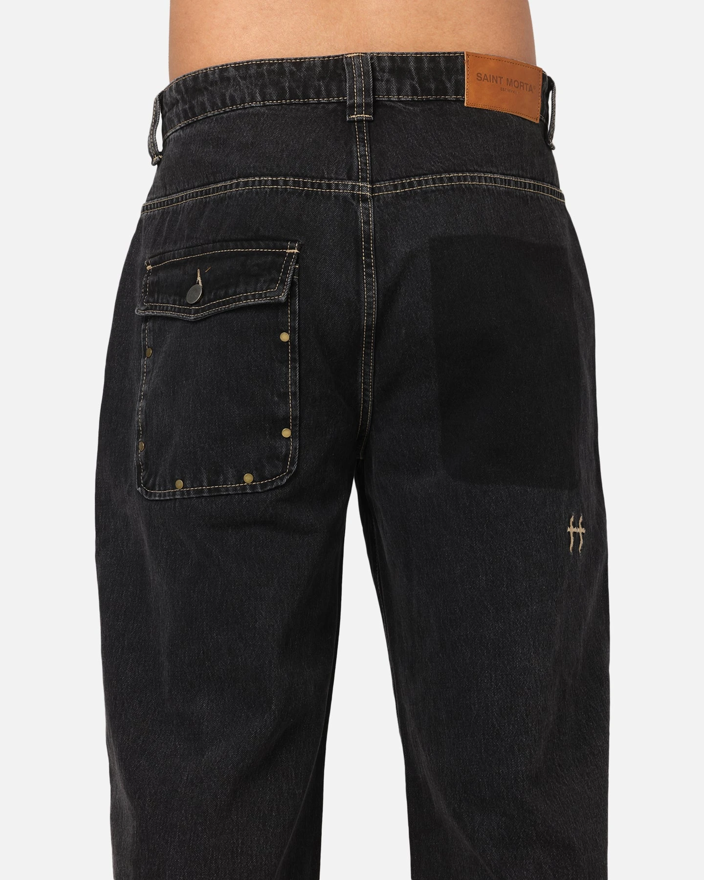 Saint Morta Amplus Rodeo Drive Recon Jeans Black Shadow 10 Saint Morta Amplus Rodeo Drive Recon Jeans Black Shadow - Image 8