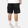 Saint Morta Amplus Fray Carpenter Jort Shorts Contrast Black