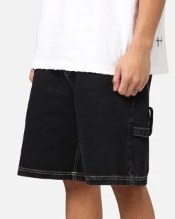 Saint Morta Amplus Fray Carpenter Jort Shorts Contrast Black 12 Saint Morta Amplus Fray Carpenter Jort Shorts Contrast Black -Culture Kings 03013450 YE282 mens 0030