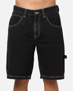 Saint Morta Amplus Fray Carpenter Jort Shorts Contrast Black 16 Saint Morta Amplus Fray Carpenter Jort Shorts Contrast Black -Culture Kings 03013450 YE282 mens 0070
