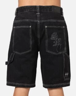 Saint Morta Amplus Fray Carpenter Jort Shorts Contrast Black 17 Saint Morta Amplus Fray Carpenter Jort Shorts Contrast Black -Culture Kings 03013450 YE282 mens 0080